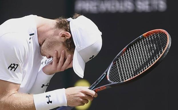 Andy Murray, con gesto contrariado. /Gerry Penny (Efe)
