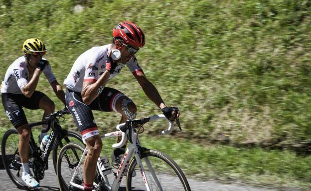 Contador, en el Tour. /Afp
