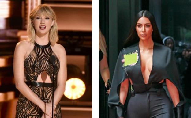 Taylor Swift y Kim Kardashian./