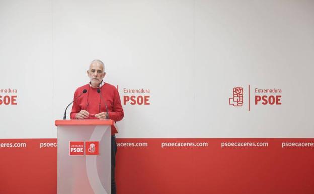 Vicente Valle, esta mañana. /Armando Méndez