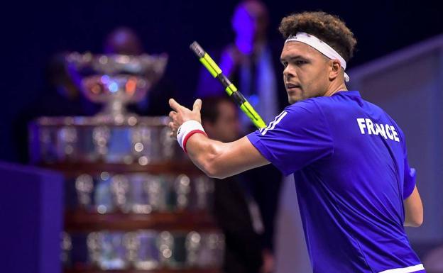 Tsonga, en el encuentro ante Steve Darcis./AFP