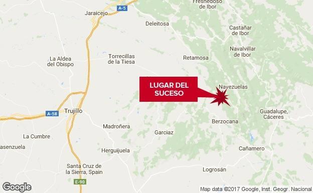 Herido grave un hombre de 29 años tras chocar una moto y un coche en Navezuelas