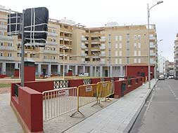 Acceso al parking de San Marcos. / R.H./