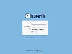 Portada de la red social Tuenti.com/