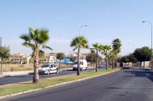 La carretera de Olivenza es una de las que estarán conectadas por la Ronda Sur. / HOY/