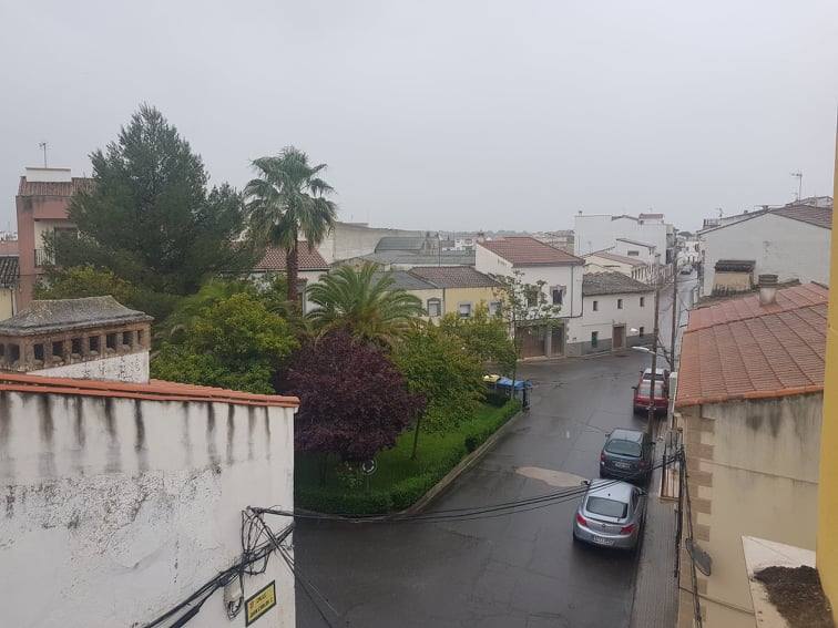 La nueva borrasca atlántica ha llegado con lluvias a Arroyo de la Luz