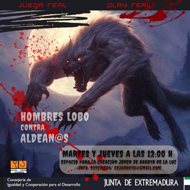 Juego de rol en el ECJ de Arroyo de la Luz, 'Hombres lobo contra aldeanos'