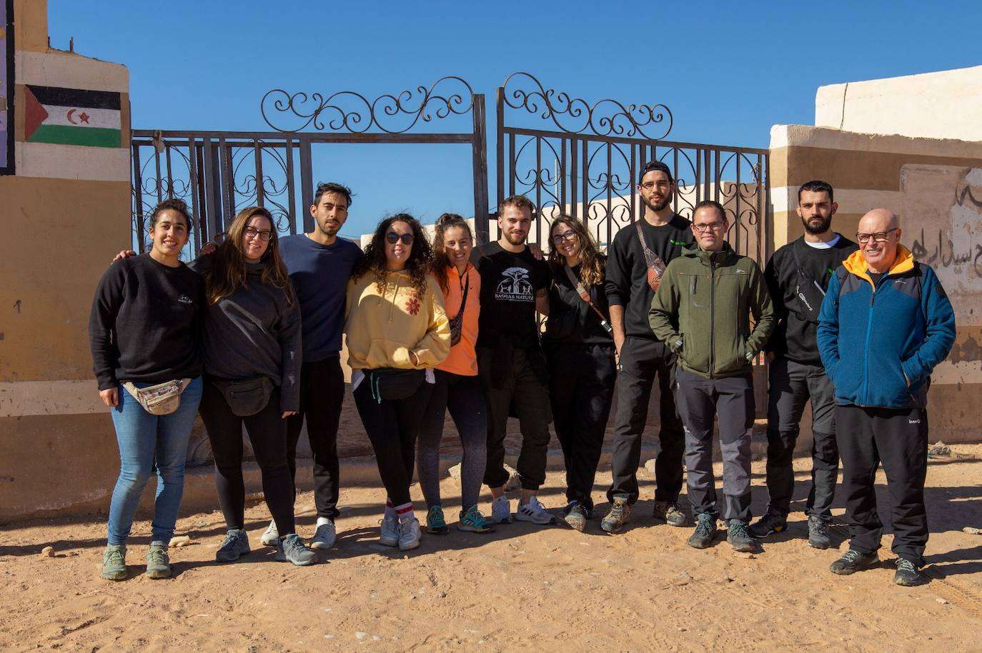 Grupo de voluntarios desplazados a Tindouf 