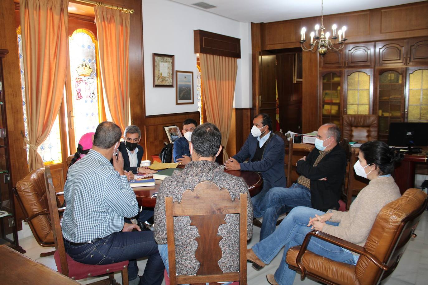 Los alcaldes paraguayos fueron recibidos por el alcalde Abel González en el Ayuntamiento de Guareña/ayuntamiento