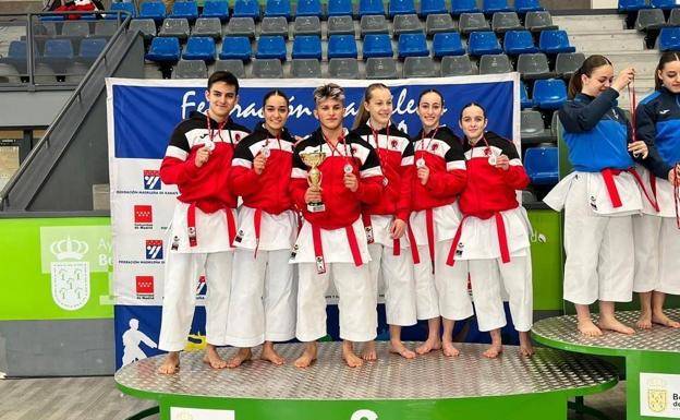 Los alumnos y alumnas de la Escuela Municipal de Karate-SP Herrera participan en el Campeonato de Madrid de Clubes