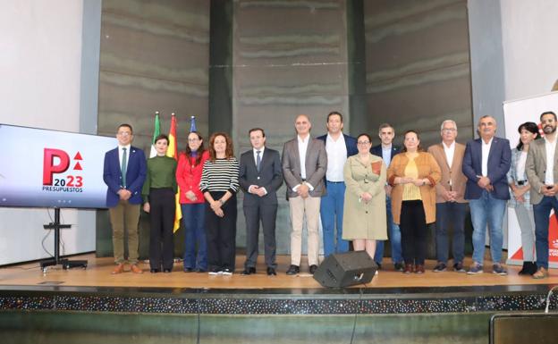 Jerez de los Caballeros acoge la presentación de los presupuestos de la Diputación de Badajoz para 2023