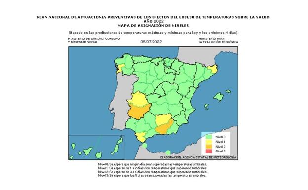 La provincia de Badajoz, en alerta amarilla por altas temperaturas /HOY