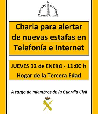 La Guardia Civil imparte una charla sobre estafas en telefonía e internet