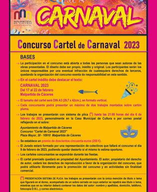 El Ayuntamiento convoca el Concurso del Cartel del Carnaval