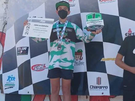 Samuel Tapia se impuso entre los pilotos extremeños en la carrera de Pueblonuevo de Miramontes 