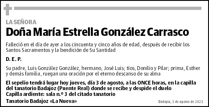 María Estrella González Carrasco