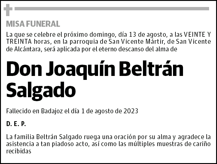 Joaquín Beltrán Salgado
