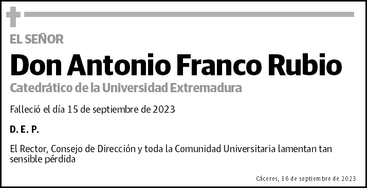 Antonio Franco Rubio
