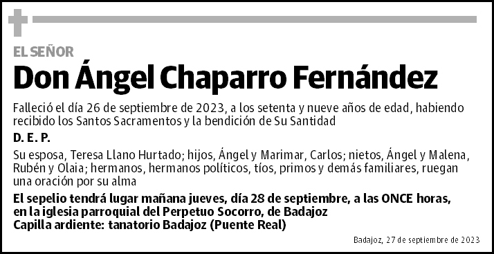 Ángel Chaparro Fernández