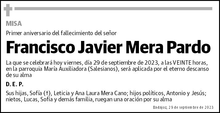 Francisco Javier Mera Pardo