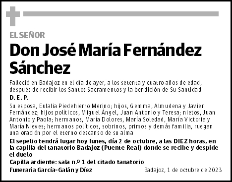 José María Fernández Sánchez