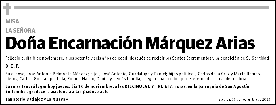 Encarnación Márquez Arias