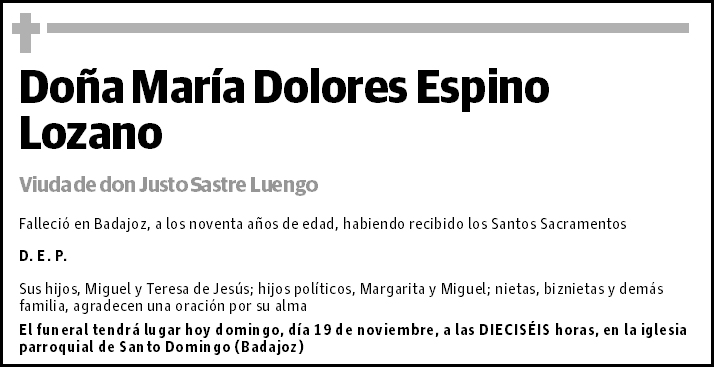 María Dolores Espino Lozano