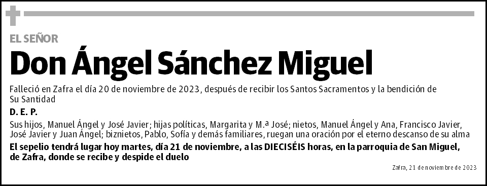 Ángel Sánchez Miguel