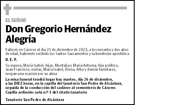 Gregorio Hernández Alegría