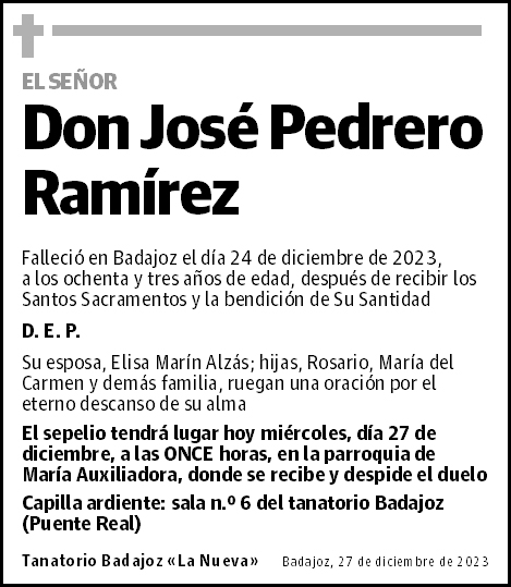 José Pedrero Ramírez