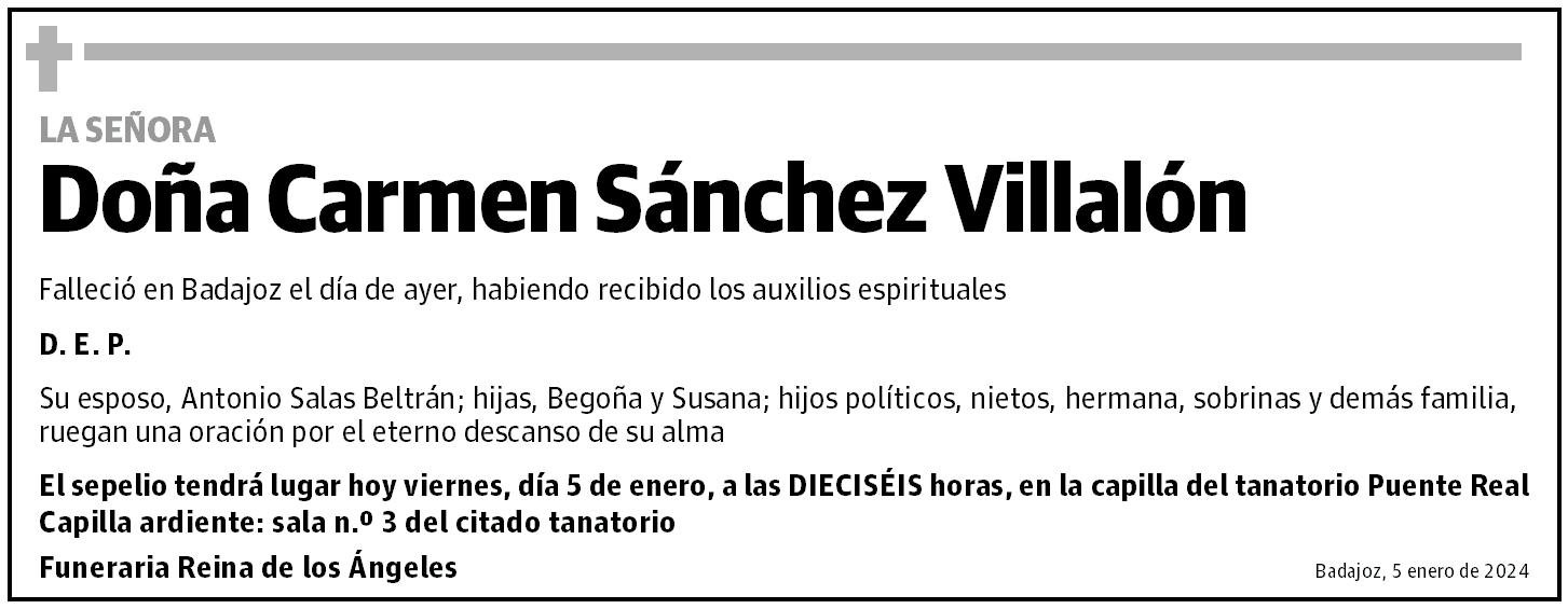 Carmen Sánchez Villalón