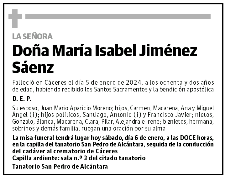María Isabel Jiménez Sáenz
