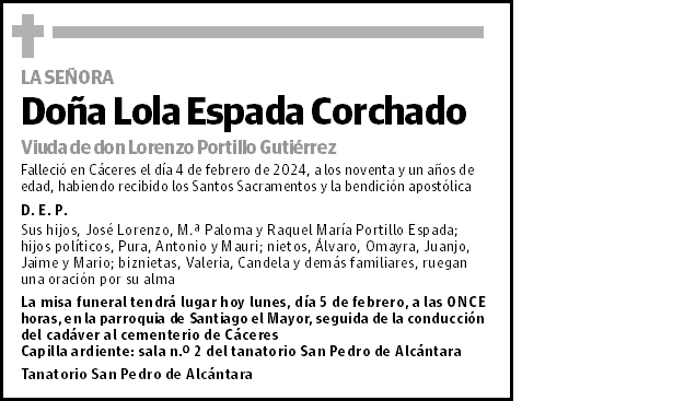 Lola Espada Corchado