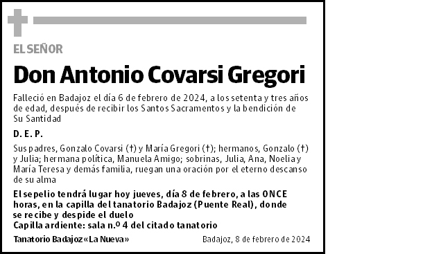 Antonio Covarsi Gregori