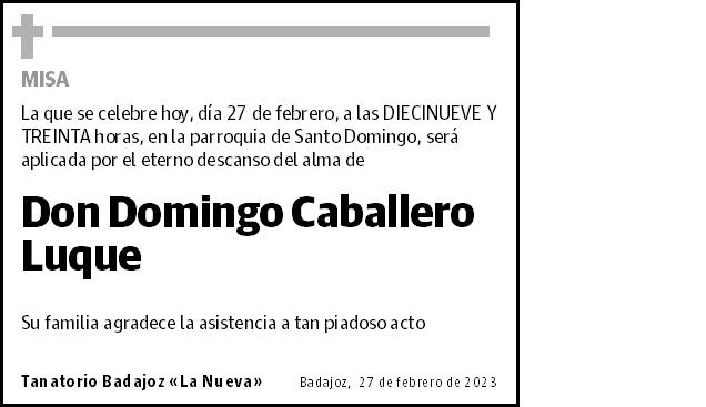 Domingo Caballero Luque