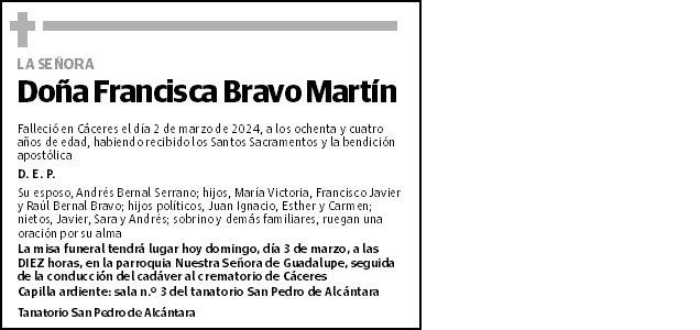 Francisca Bravo Martín