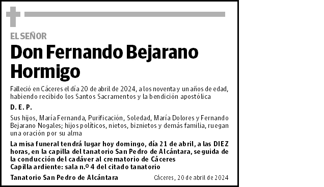 Fernando Bejarano Hormigo