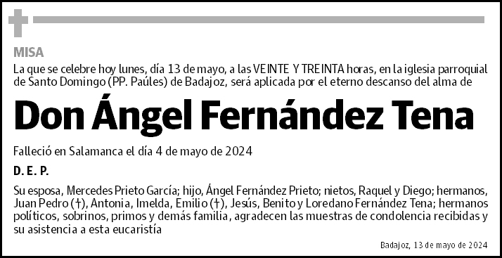 Don Ángel Fernández Tena