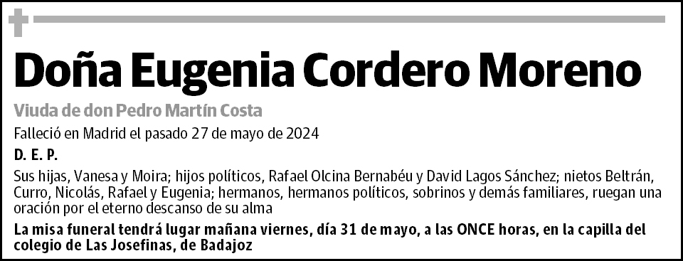 Eugenia Cordero Moreno