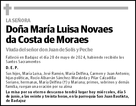 María Luisa Novaes da Costa de Moraes