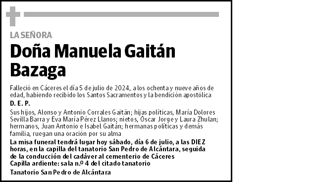 Manuela Gaitán Bazaga