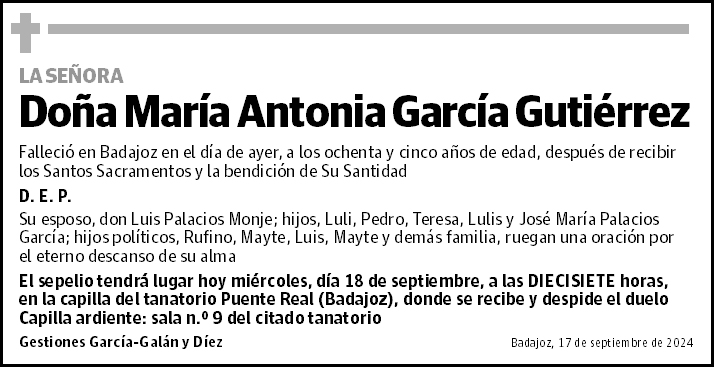 María Antonia García Gutiérrez