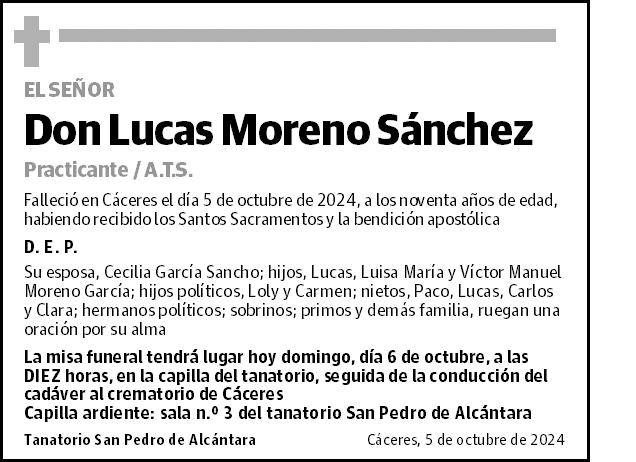 Lucas Moreno Sánchez