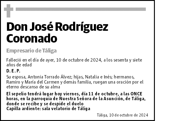 Don José Rodríguez Coronado