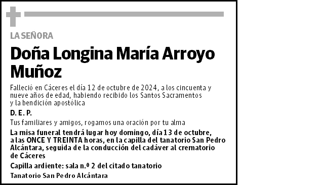 Longina María Arroyo Muñoz