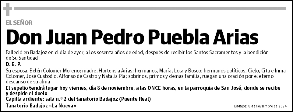 Juan Pedro Puebla Arias