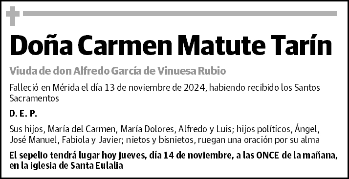 Carmen Matute Tarín