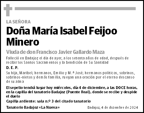 María Isabel Feijoo Minero