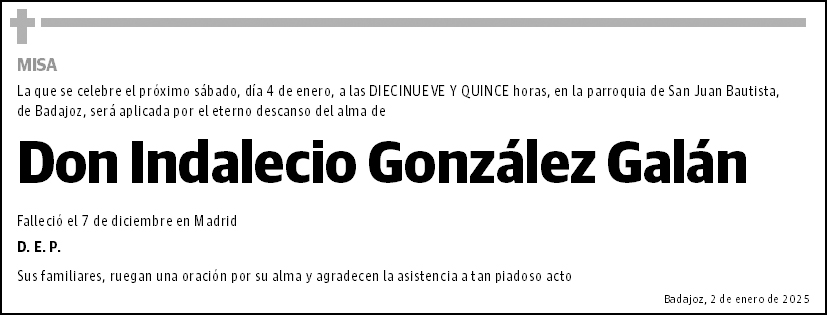 Indalecio González Galán