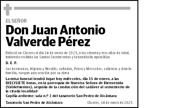 Juan Antonio Valverde Pérez